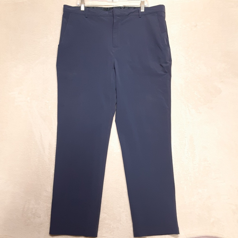 Teren Mens Traveler Pants Sz.38x30/Navy Blue/Performance Casual/Chino
